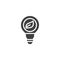 Energy efficient lighting vector icon