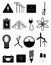 Energy and electricity icons set