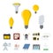 Energy electricity vector power icons battery illustration industrial electrician voltage electricity factory safety