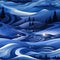 Energy-filled winter landscape painting with mountains and hills in blue (tiled)