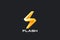 Energy Flash Lightning Bolt Logo Innovative Design Vector template. Power Battery Technology Logotype icon tech