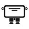 Energy junction box icon simple vector. Electric switch