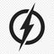 Energy Logo quick lightning Icon