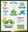 Energy logos, energy infographics