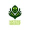energy nature logo concept design illustration