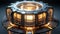 Energy Reactor Core: A colossal energy reactor core powering a space station or a planetary installation - generative ai