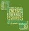 Energy renewable resources