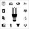 energy saving fluorescent light bulb icon. Set of energy icons. Premium quality graphic design icons. Signs and symbols collection