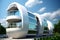 Energy-saving futuristic house of the future, futurism, Generative AI 1