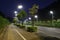 The energy saving streetlights made by LED