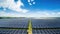 energy solar farm aerial