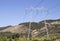 Energy transmission lines on the hills