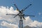 Energy Vault tower multi crane located in Switzerland