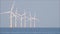 Energy windfarm array turbines offshore ocean