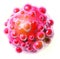 Eneric virus with several red bubbles