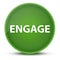 Engage luxurious glossy green round button abstract