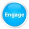 Engage premium cyan blue round button