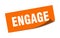 engage sticker. engage square sign. engage