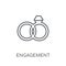 Engagement linear icon. Modern outline Engagement logo concept o