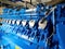 Engine of CHP unit. Diesel and gas industrial electric generator