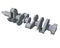 Engine Crankshaft 3D rendering on white background