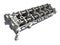 Engine Cylinder Head vehicle parts 3D rendering on white background