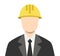 Engineer Architect Business Man Icon Flat