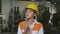 Engineer Asian woman worker thinking and worry expression 4K video footage