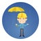 Engineer Builder Architect - Standing in Rain with Umbrella