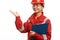 Engineer construction worker woman in safety uniform