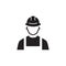 Engineer Icon. Man in Hard Hat. Buider Symbol.