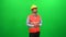 Engineer Man Looking Around Examining Construction Activity on Green Screen Background