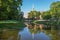 Engineer`s Castle in St. Petersburg, view from the Summer Garden