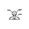 engineering analysis icon. Element of robotics engineering for mobile concept and web apps icon. Thin line icon for website design