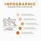 engineering, project, tools, workshop, processing Infographics Template for Website and Presentation. Line Gray icon with Orange