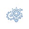 Engineering system line icon concept. Engineering system flat  vector symbol, sign, outline illustration.