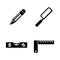 Engineering Tools. Simple Related Vector Icons