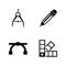 Engineering tools. Simple Related Vector Icons