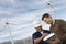 Engineers Working At Wind Farm