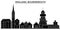 England, Bournemouth architecture vector city skyline, travel cityscape with landmarks, buildings, isolated sights on