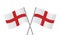 England crossed flags