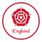 England emblem with the Tudor Rose on white