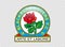 England football club emblem on transparent background. Vector illustration. Blackburn Rovers FC