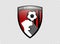England football club emblem on transparent background. Vector illustration. Bournemouth FC