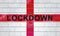 England lockdown confinement to prevent coronavirus spread or outbreak - 3d Illustration