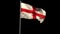 England national flag waving on flagpole