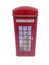 England Phone Booth Red