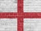 England Politics Concept: English Flag Wall