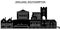 England, Southampton architecture vector city skyline, travel cityscape with landmarks, buildings, isolated sights on