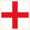 England square flag button, social media communication sign